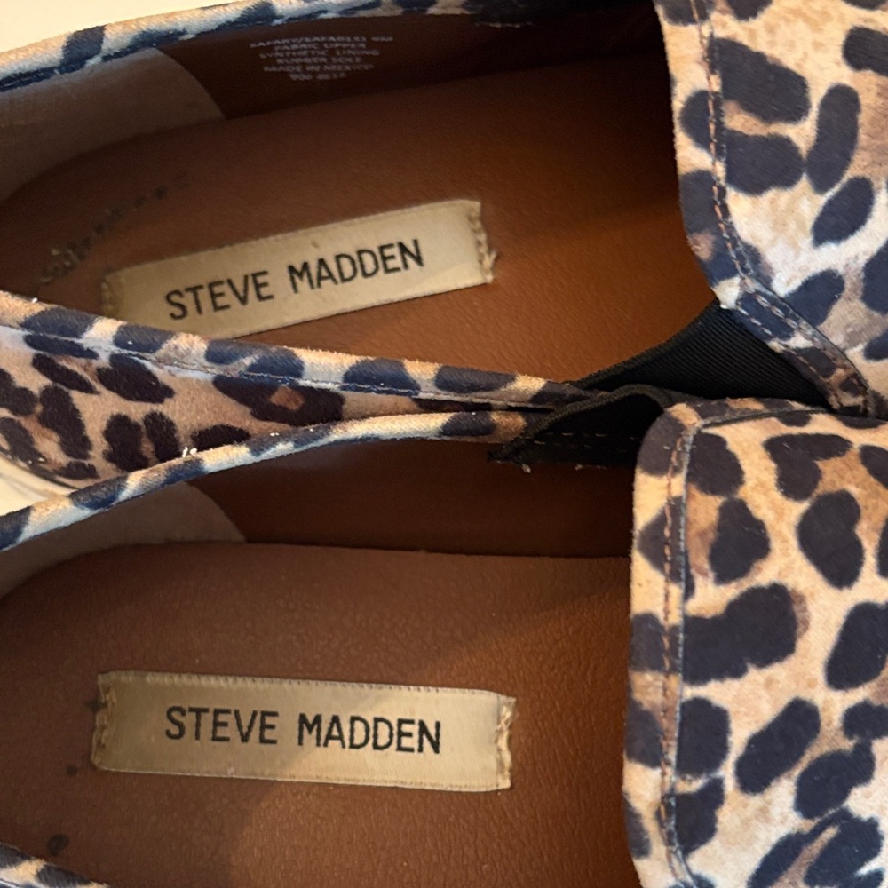 Steve Madden Leopard Print Flats - Picture 2 of 6